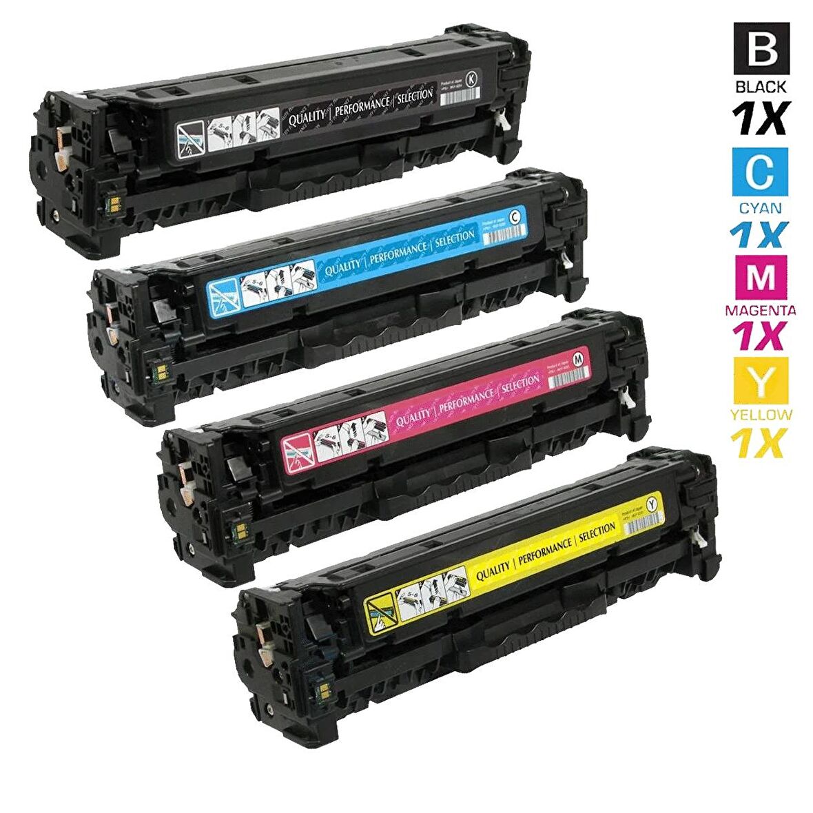 Büromatik Cc530A/531A/532A/533A 4 Renk Set Muadil Toner