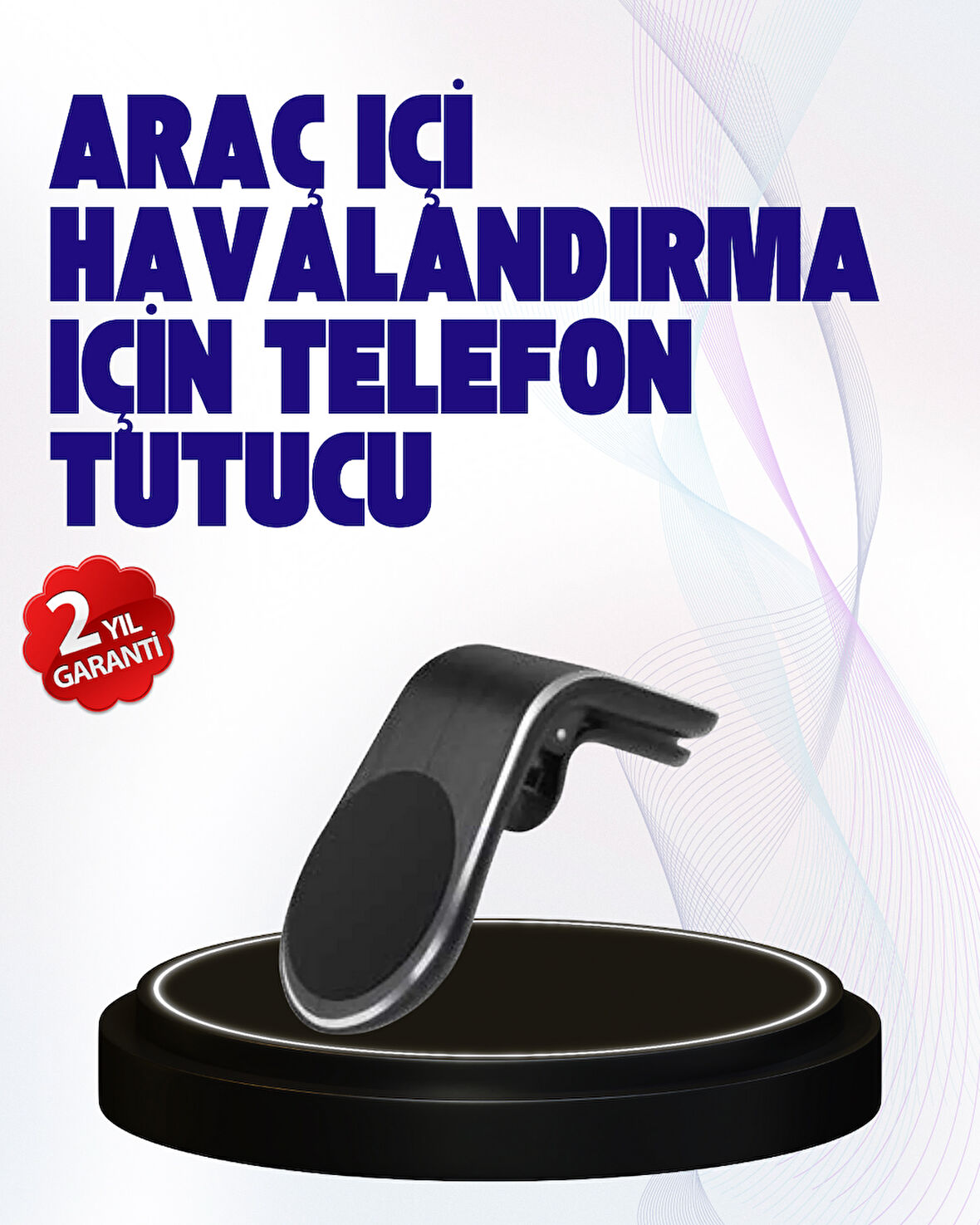 Güçlü Mıknatıslı Araç İçi Telefon Tutucu – Evrensel Uyum