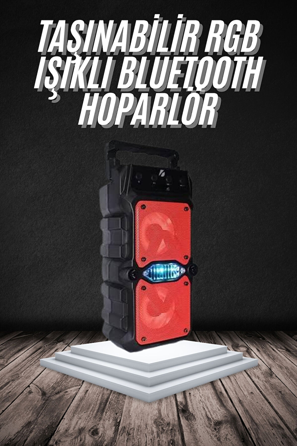 Bluetooth Hoparlör Çift Mikrofonlu Güçlü Ses Kaliteli Kesintisiz Kablosuz