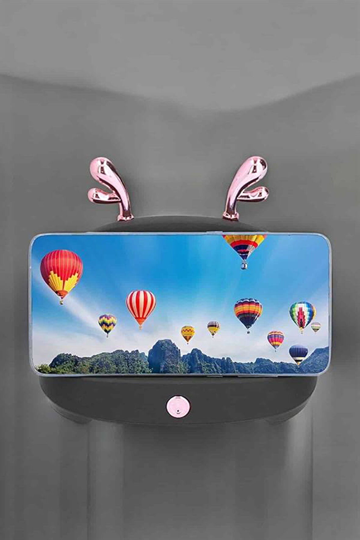 Bluetooth Hoparlör Telefon Tutuculu Akıllı Hoparlör Uzun Pil Ömrü