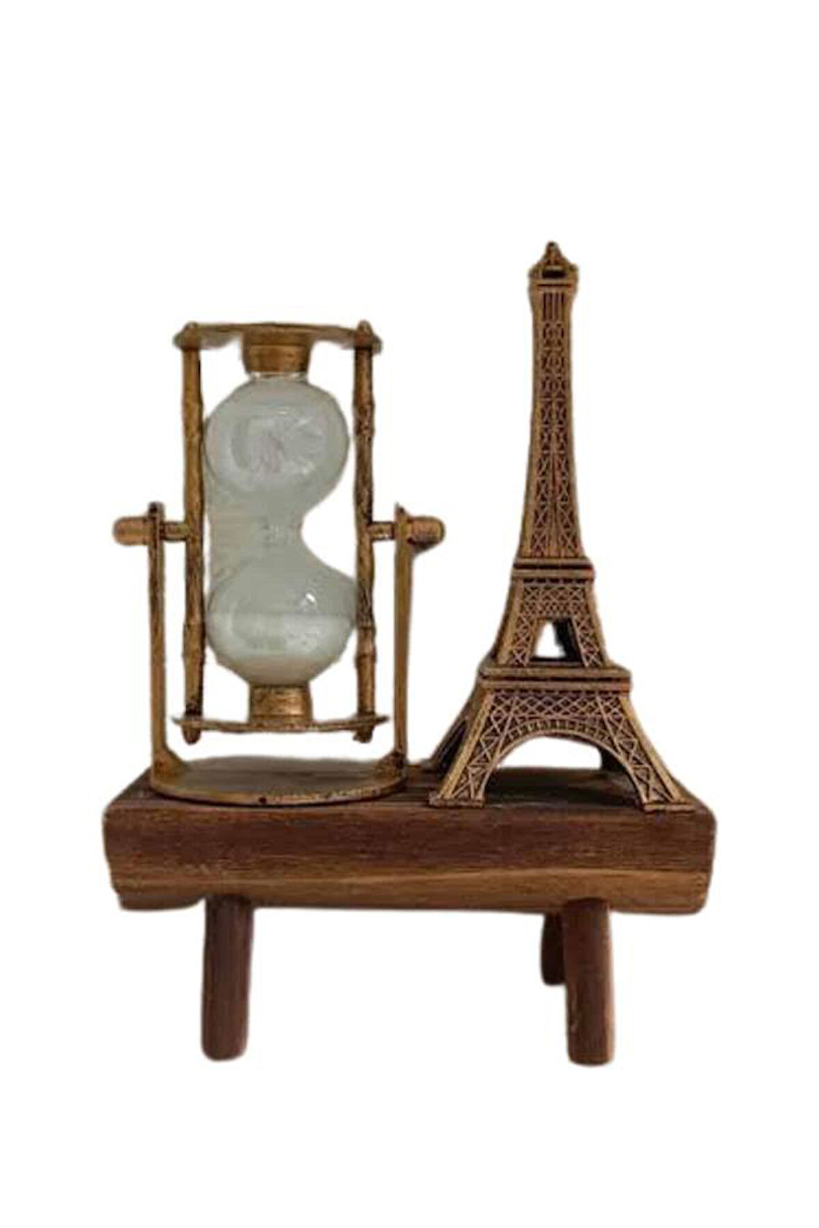 Paris Eyfel Kulesi Hediyelik Eyfel Retro Kum Saati Dekoratif Eşya