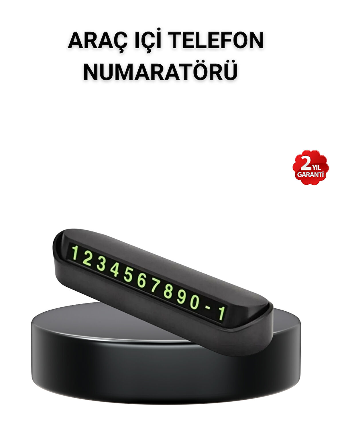 Alüminyum Kasa Gri Çevirmeli Araç İçi Telefon Numaratörü