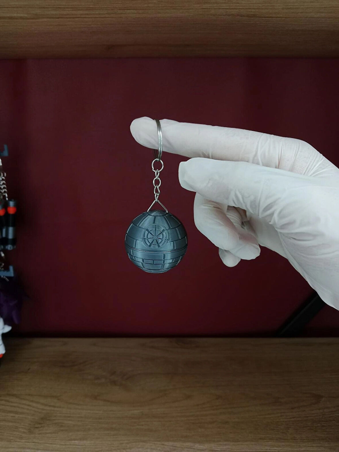 3D Üretim Death Star Anahtarlık – Çoklu Model Seçeneği ile Hediyelik Ürün