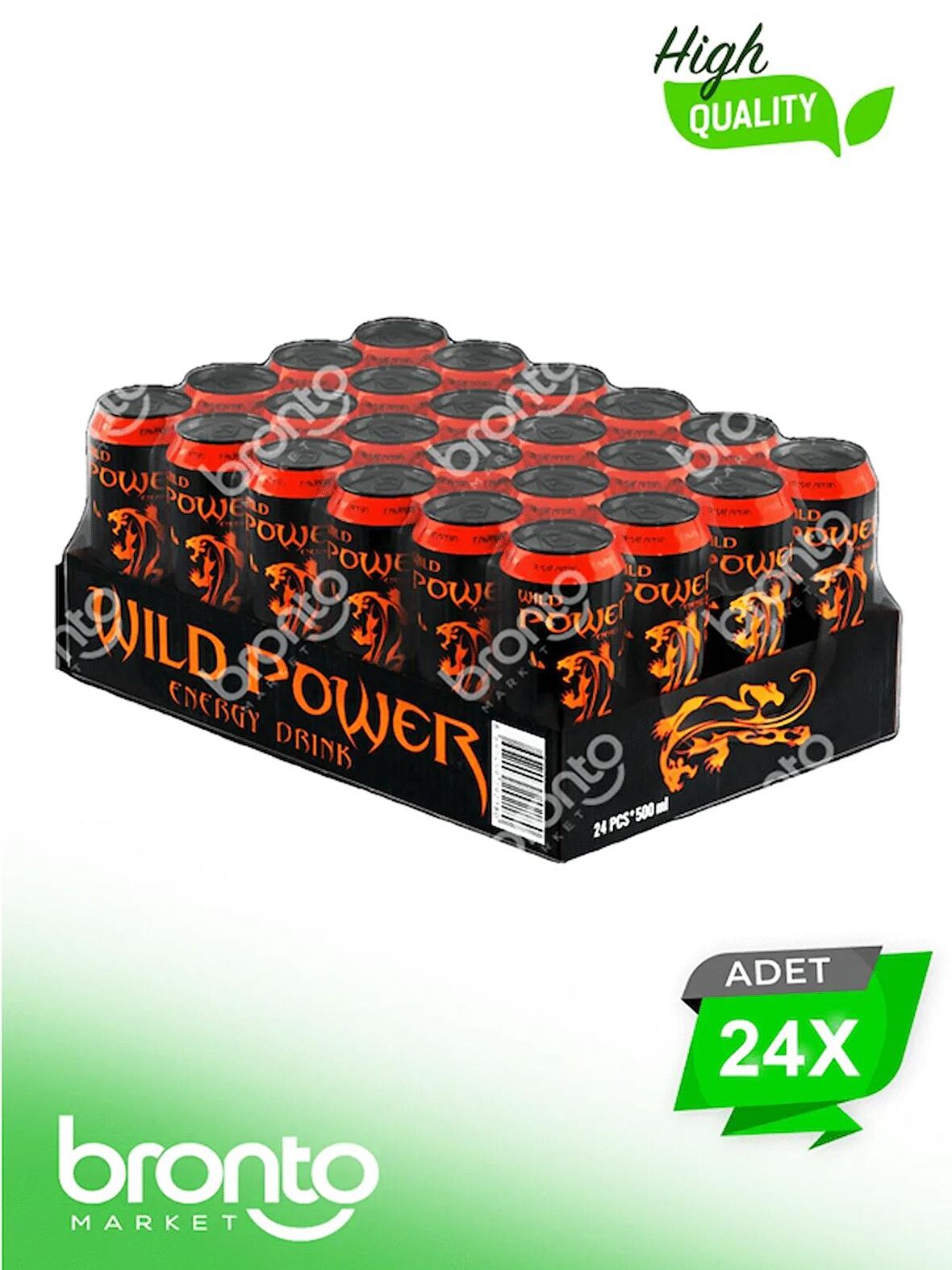 Wıld POWER Energy Drınk 500 Ml&24 Lü