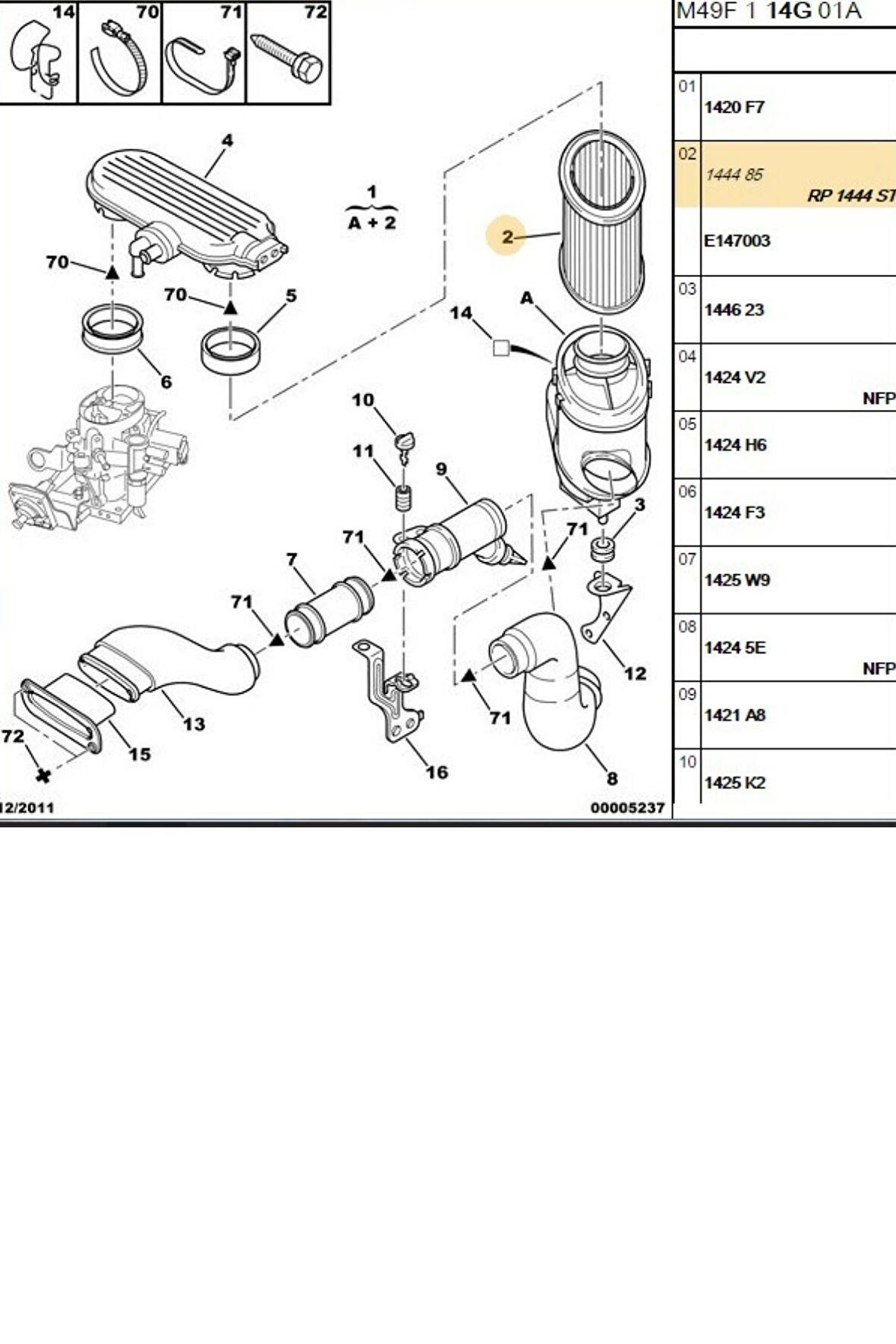 A36 HAVA FİLTRESİ (BRS14403-1444.ST)