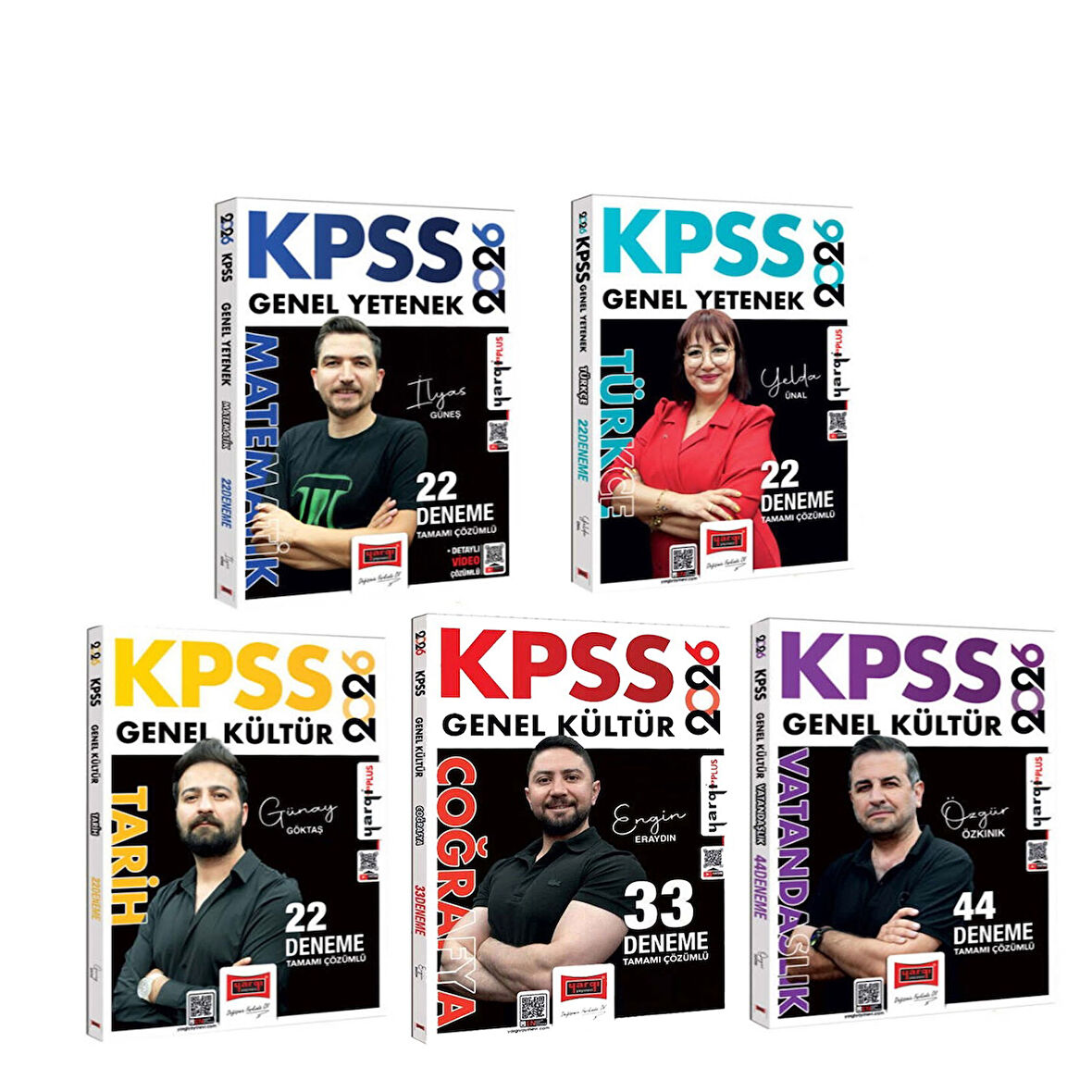 Yargı Yayınları 2026 KPSS Tamamı Çözümlü Deneme Seti 5 Kitap