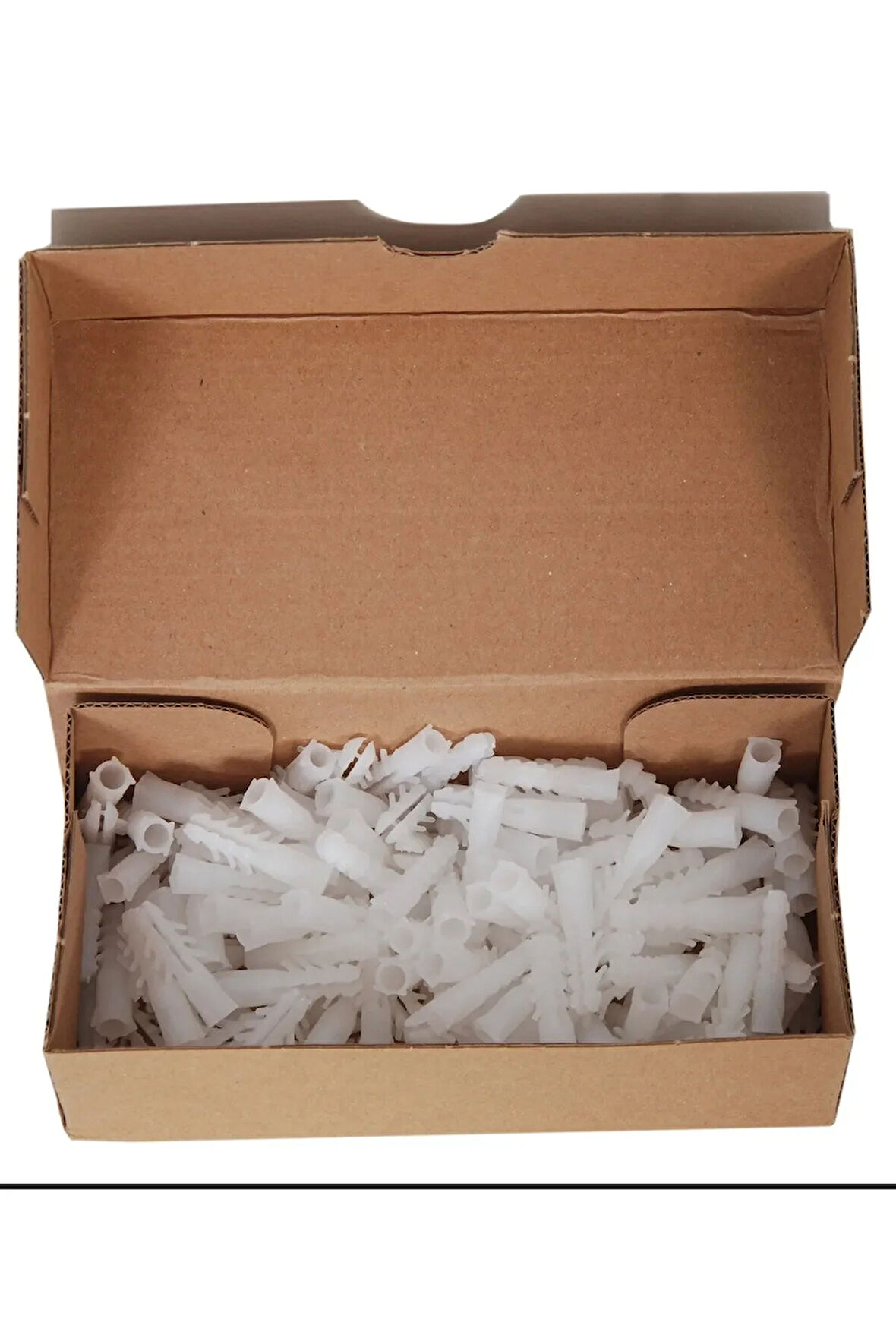 7mm Plastik Dübel Beyaz Made 100 Adet