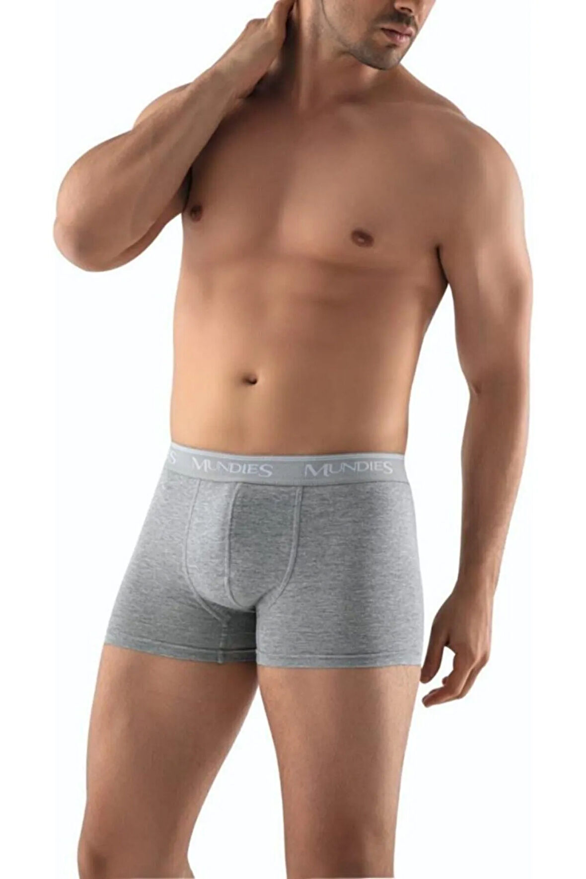 5 Adet Füme Renk Likralı Boxer