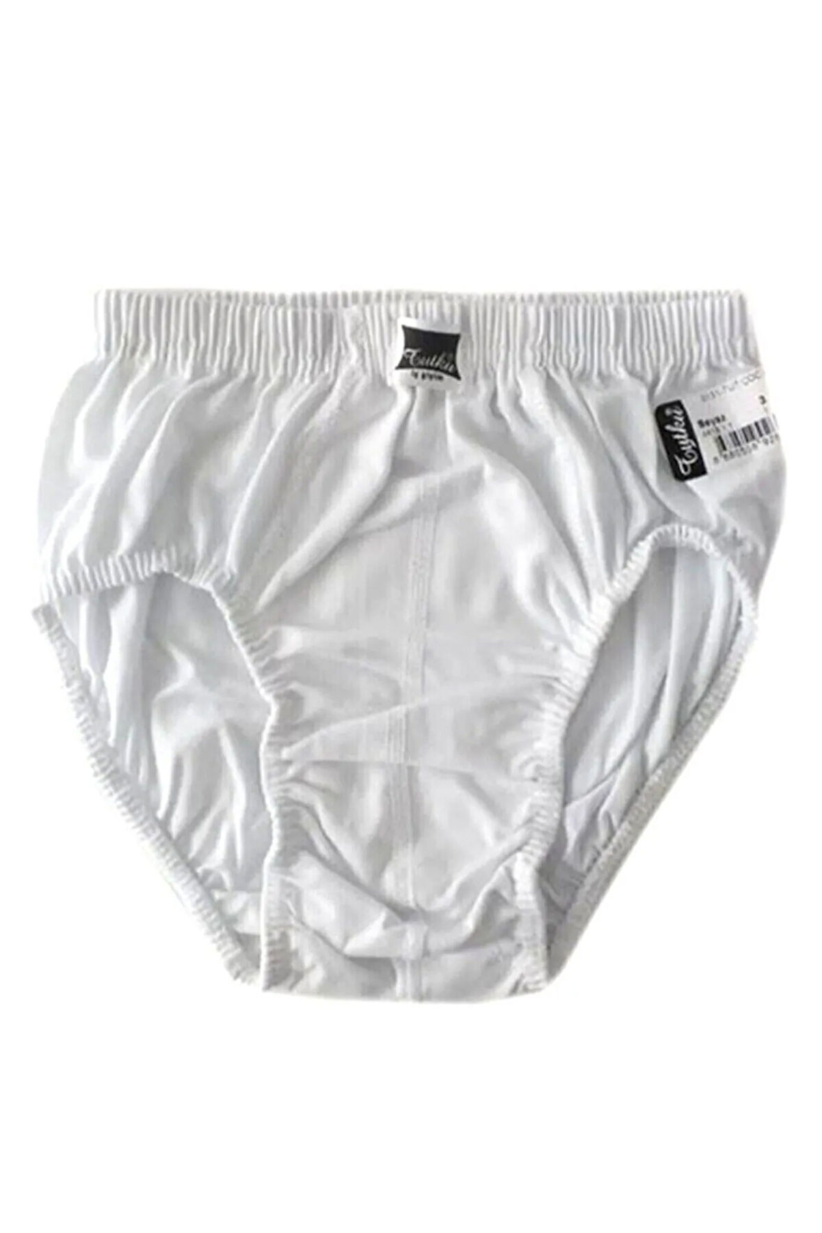 12 Adet Beyaz Renk Çocuk Slip Külot