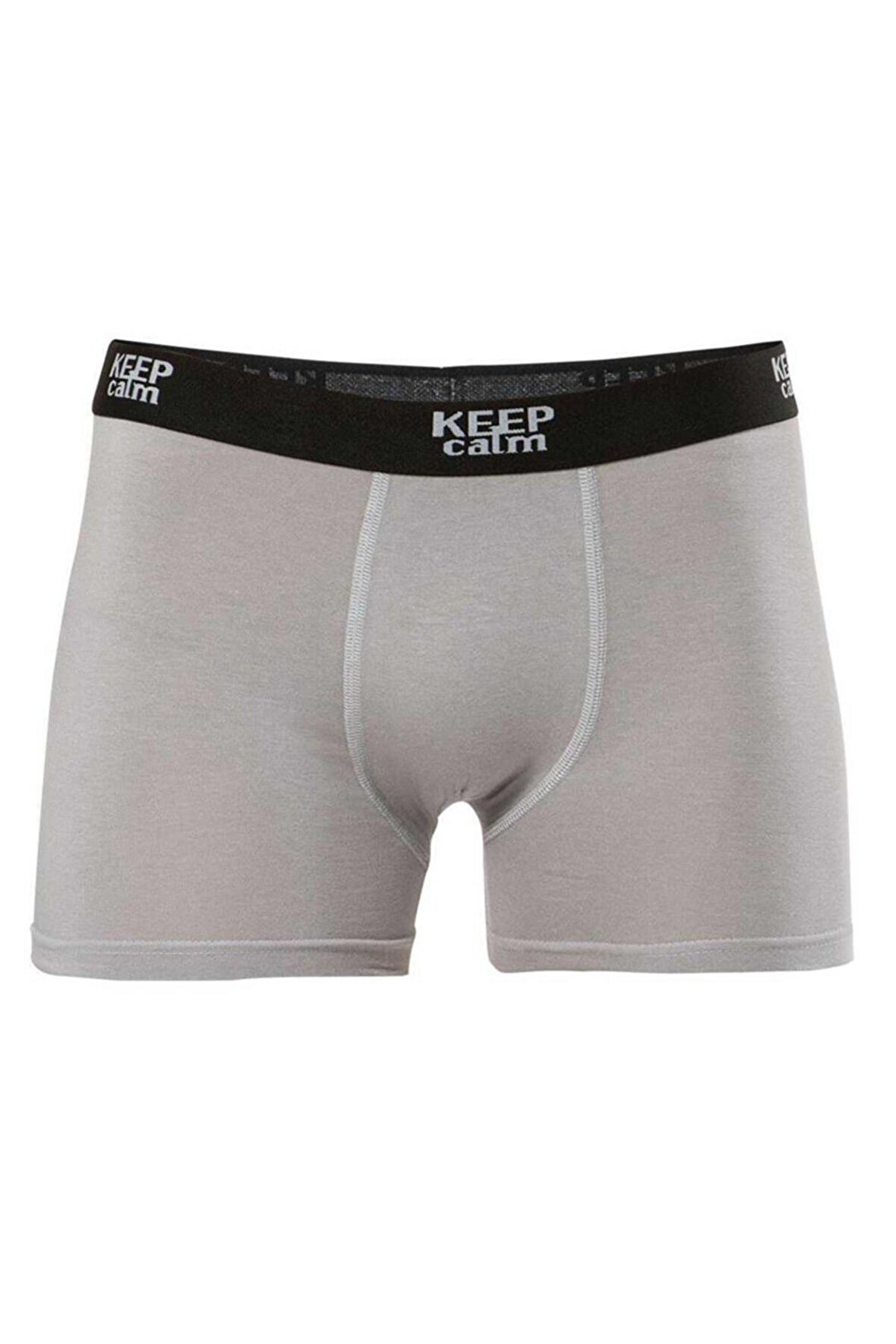 Anıt 6 Adet Gri Renk Likralı Modal Boxer