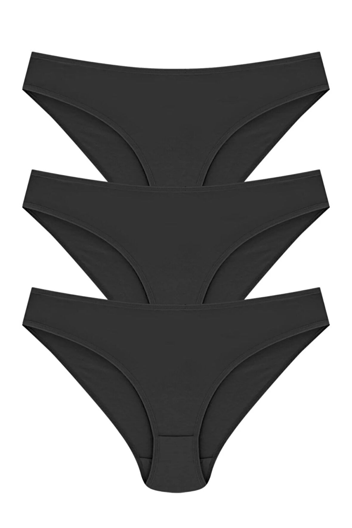 3 Adet Siyah Renk Bikini Külot