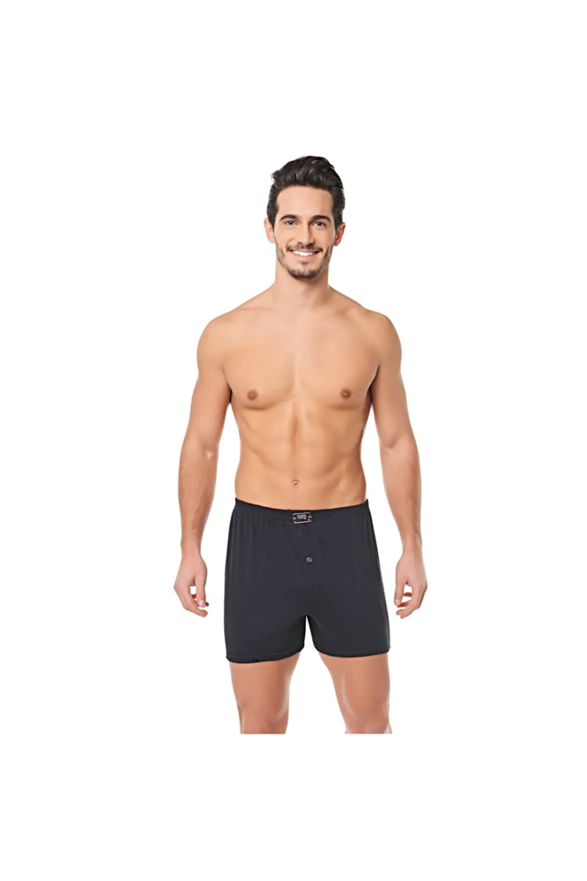 12 Adet Lacivert Renk Penye Boxer