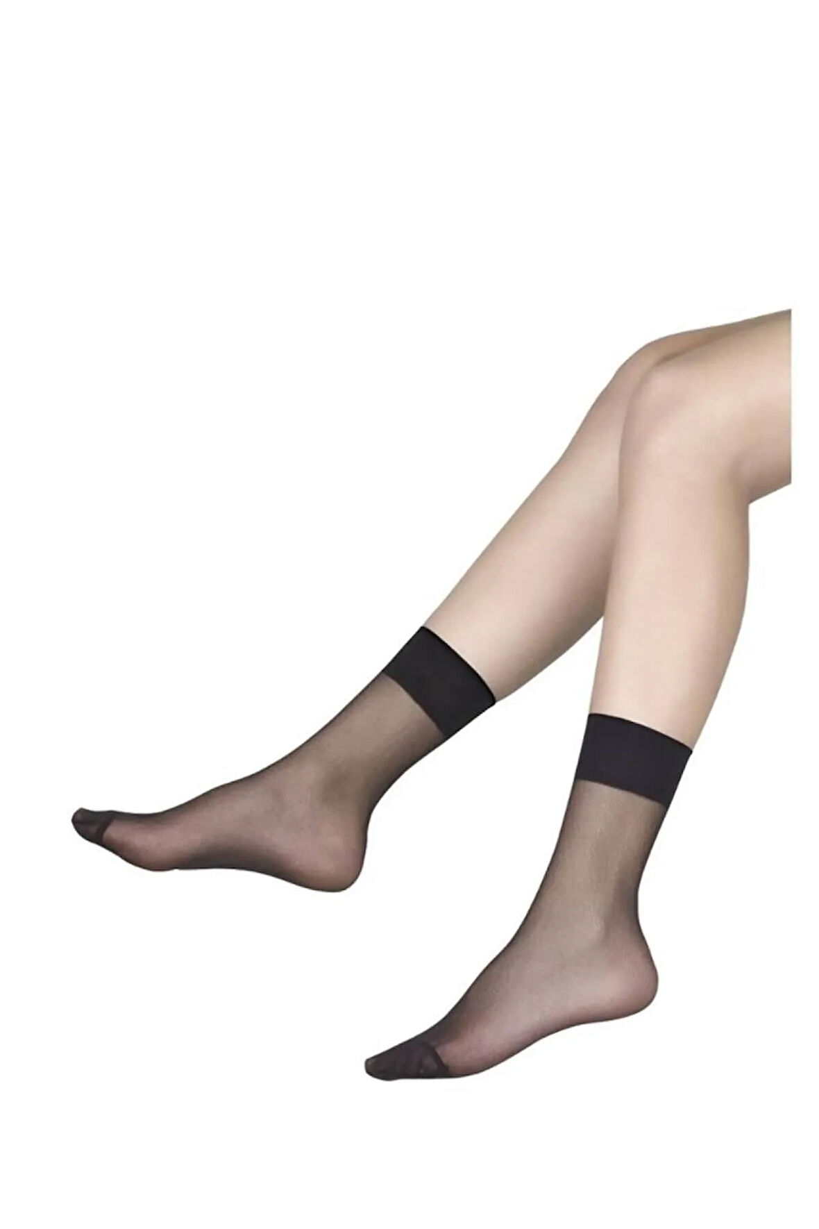 6 Adet Bronz Renk Ince Soket Çorap
