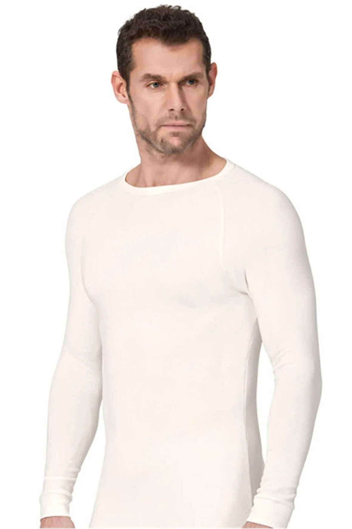 1 Adet Ekru Renk Termal Uzun Kol Içlik