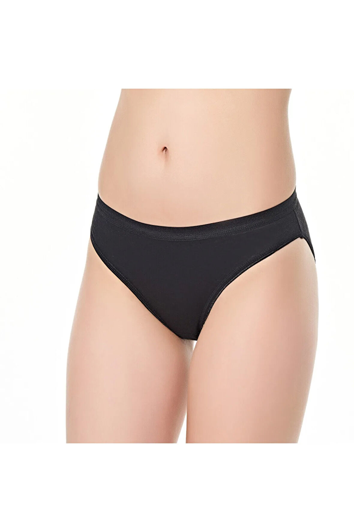 Kadın Beyaz 3'Lü Paket Pamuklu Su Yolu Bikini Külot