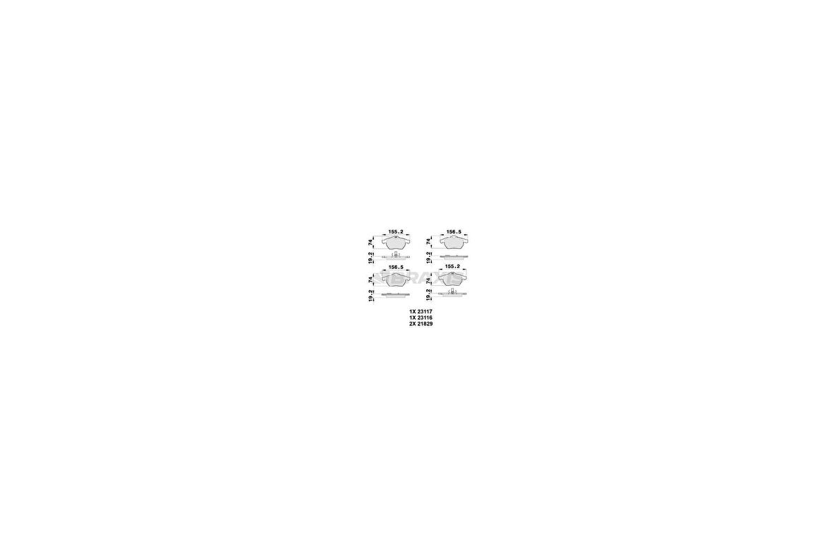 Braxıs Ab0130 Ön Fren Balatası Astra G Corsa C Zafıra B