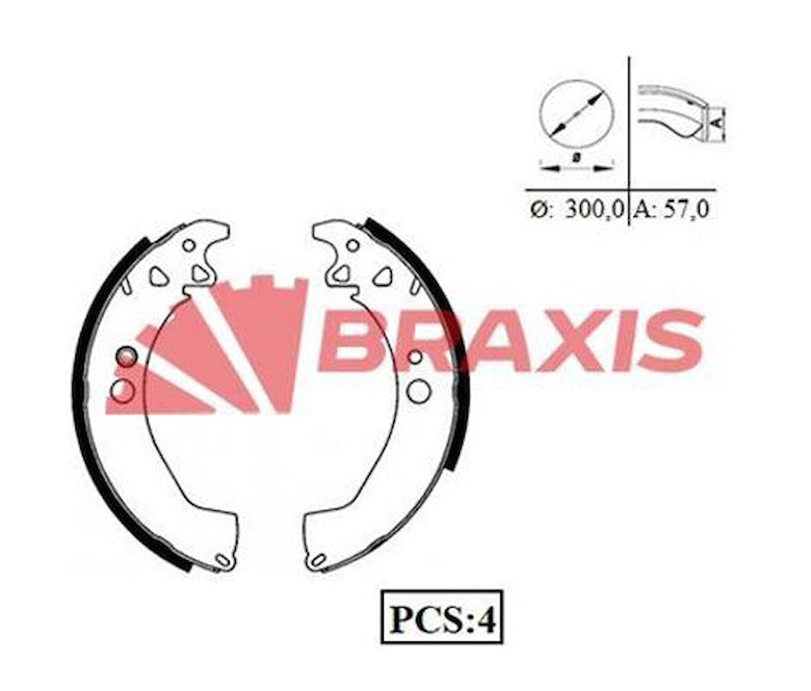 Braxıs Ac0007 Arka Fren Pabuclu Balata Karsan J8
