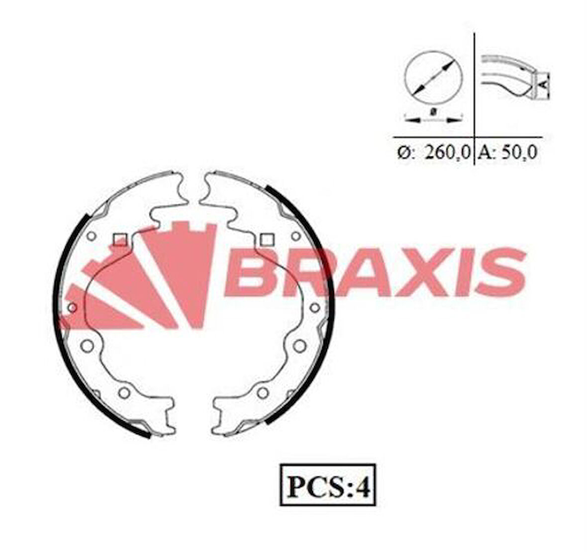 Braxıs Ac0029 Arka Fren Balatası Pabuc Kıa Besta 2.1
