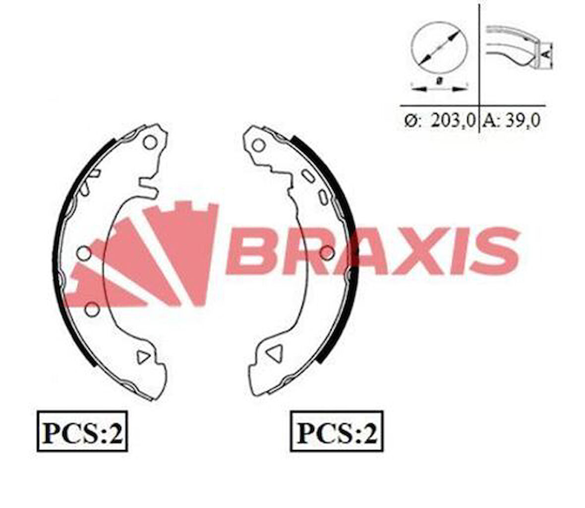 Braxıs Ac0030 Arka Fren Balatası Pabuc Brava Bravo 1.6.1.8 Hb.2.0 Marea 1.3
