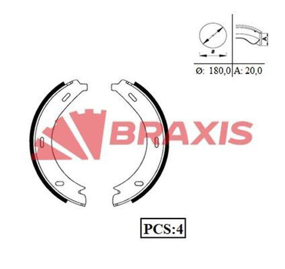Braxıs Ac0040 Fren Balatası Arka (Park Frenı Pabucu) Vıto 638 96>02