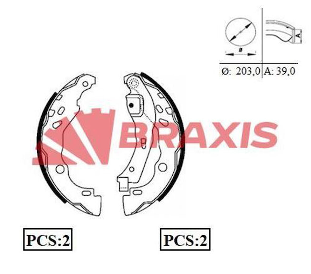 Braxıs Ac0062 Arka Fren Balatası (Pabuclu) Renault Clıo II 98>03 Clıo IV 12> Symbol II 08> Symbol III 14> Dacıa Logan 04> Dacıa Sandero II 08> Duster 10> Nısssan Mıcra IV 10>15 Note 13>
