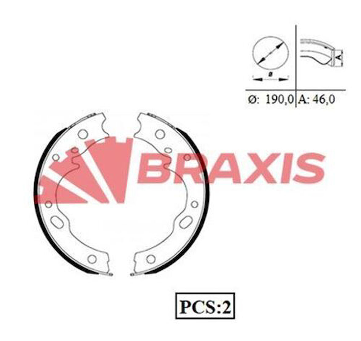 Braxıs Ac0067 El Fren Pabuclu Balata Npr66 Npr59 Npr71 Npr75 Nlr Nnr Otobus Canter Fe659 Fuso Fe859 (K 4443)