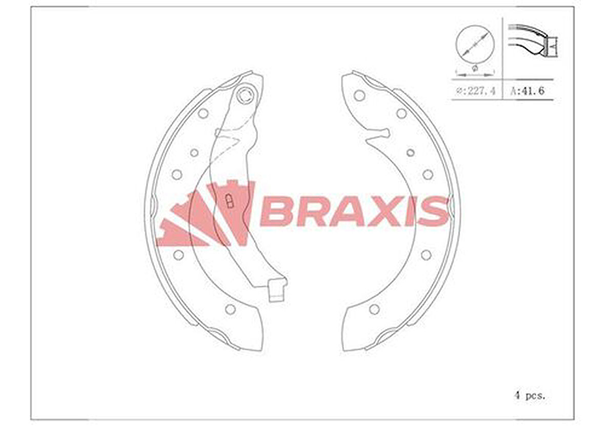 Braxıs Ac0123 Arka Fren Balatası Pabuc Bmw E36 M40 M42