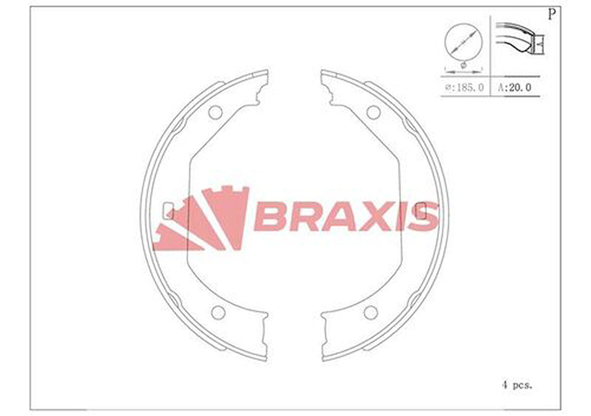 Braxıs Ac0149 El Fren Balatası Bmw E39 E46 F30 E81 E87 E88 E82 F22 F87 E90 E93 E92 E90