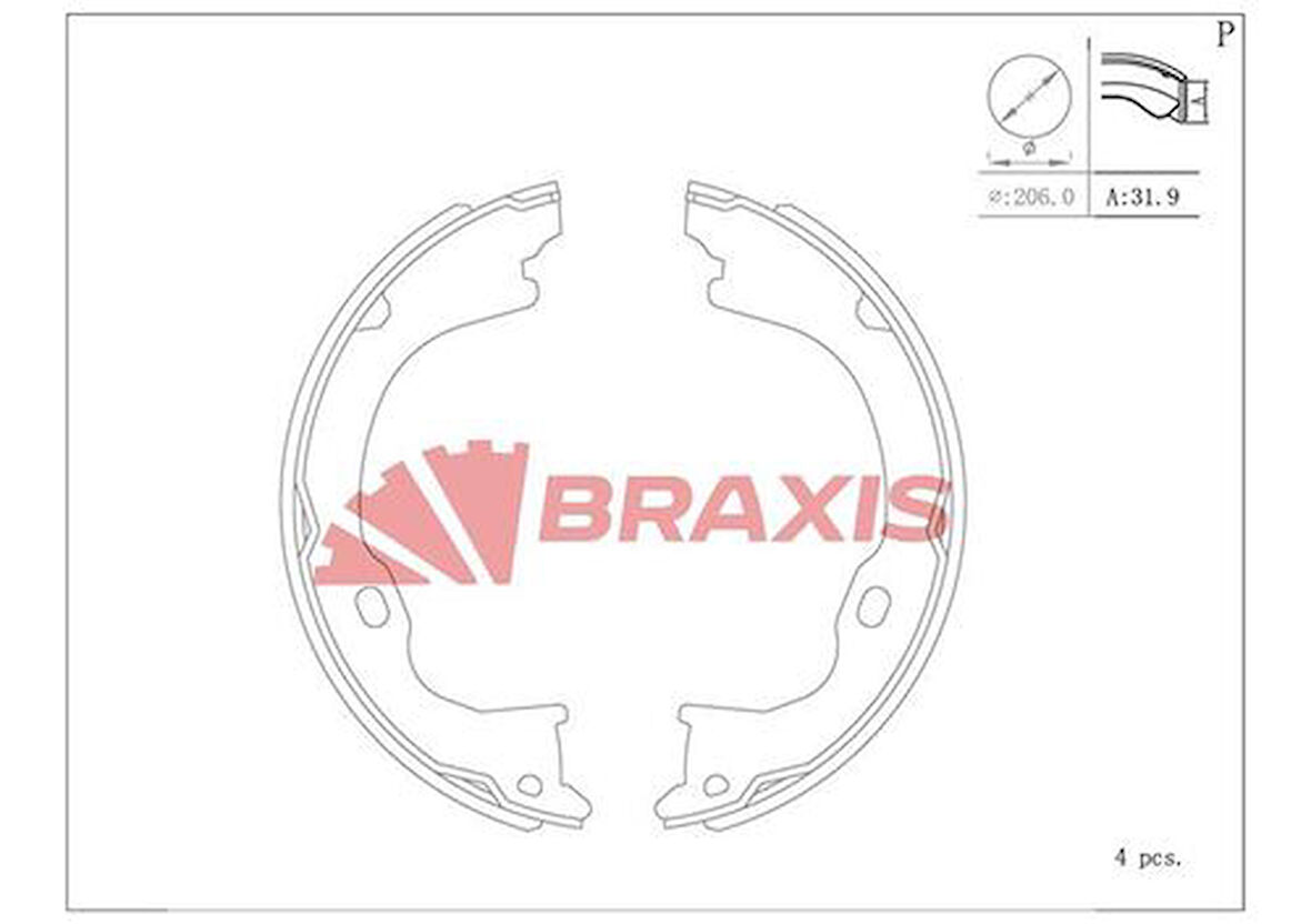 Braxıs Ac0190 El Fren Balatası Jeep Cherokee Wrangler III 2.7