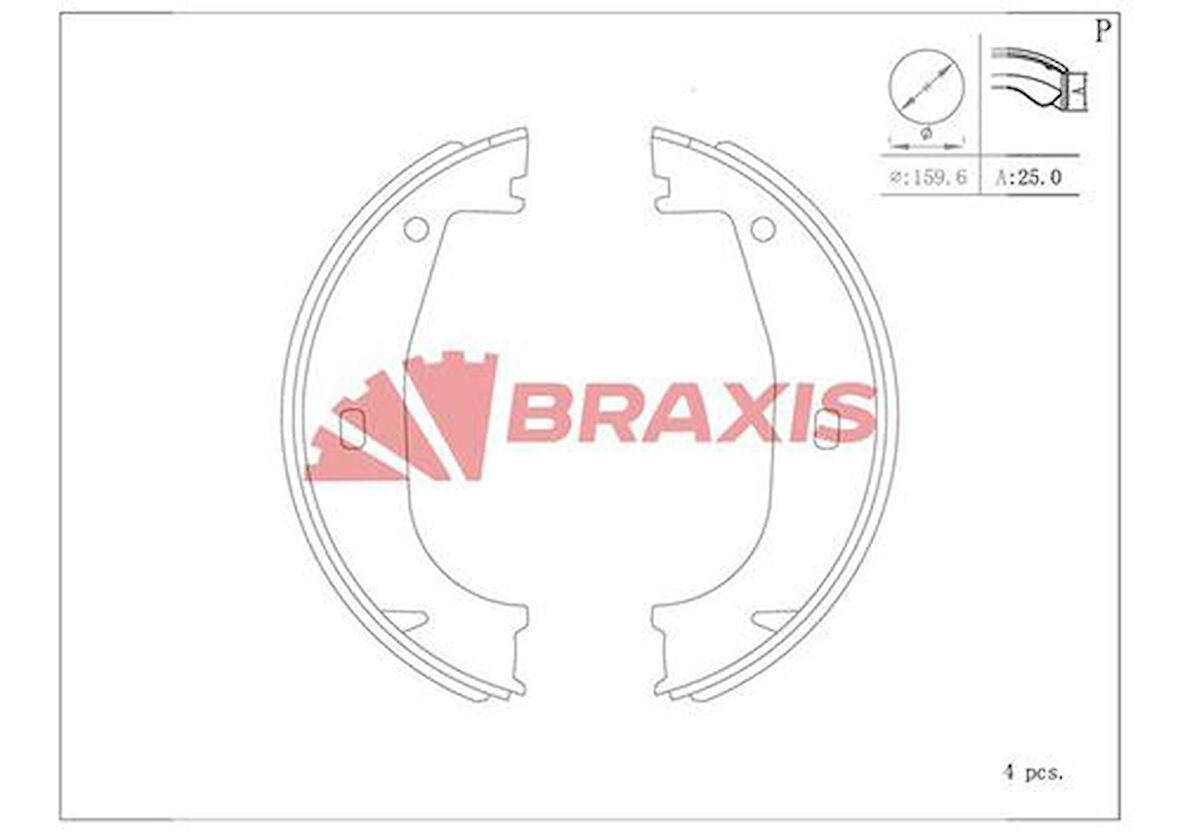 Braxıs Ac0194 El Fren Pabuc Balata Bmw E36 Z2