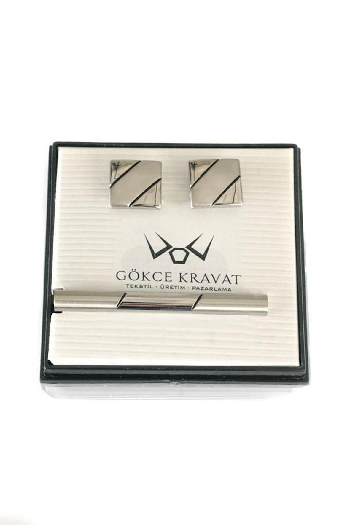 Brianze Kol Düğmesi ve Kravat İğnesi Set KD-35