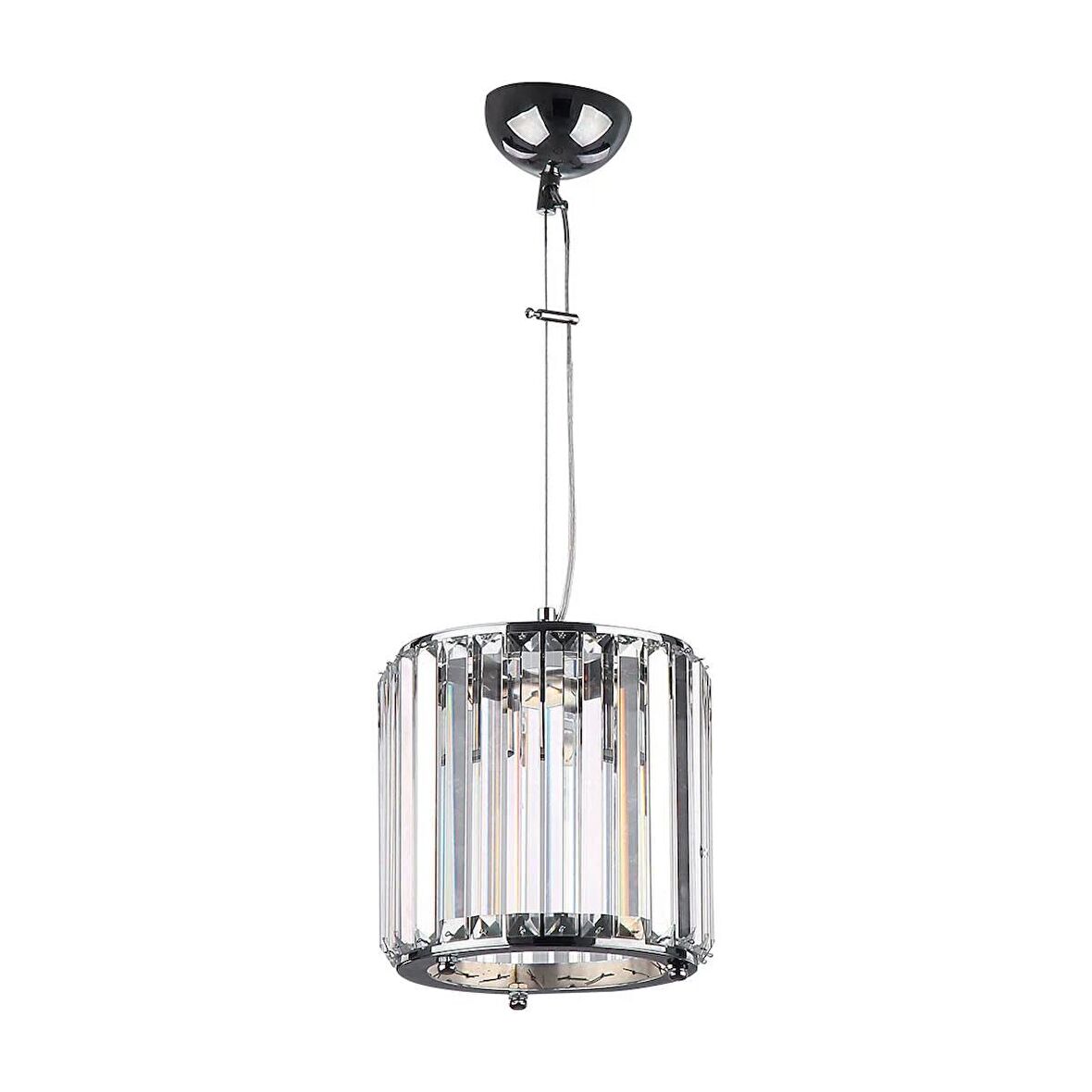 Avize Çarşısı Luce Krom Renkli, Taşlı, Tekli Sarkıt Avize, BS.7428-51-20
