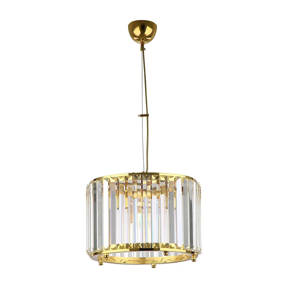 Avize Çarşısı Luce Gold Renkli, Taşlı, Tekli Sarkıt Avize, BS.7428-58-30