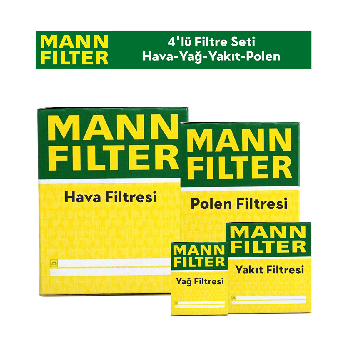 Peugeot 407 1.6 HDİ Filtre Bakım Seti 4'Lü 2005-2011 MANN BS115333