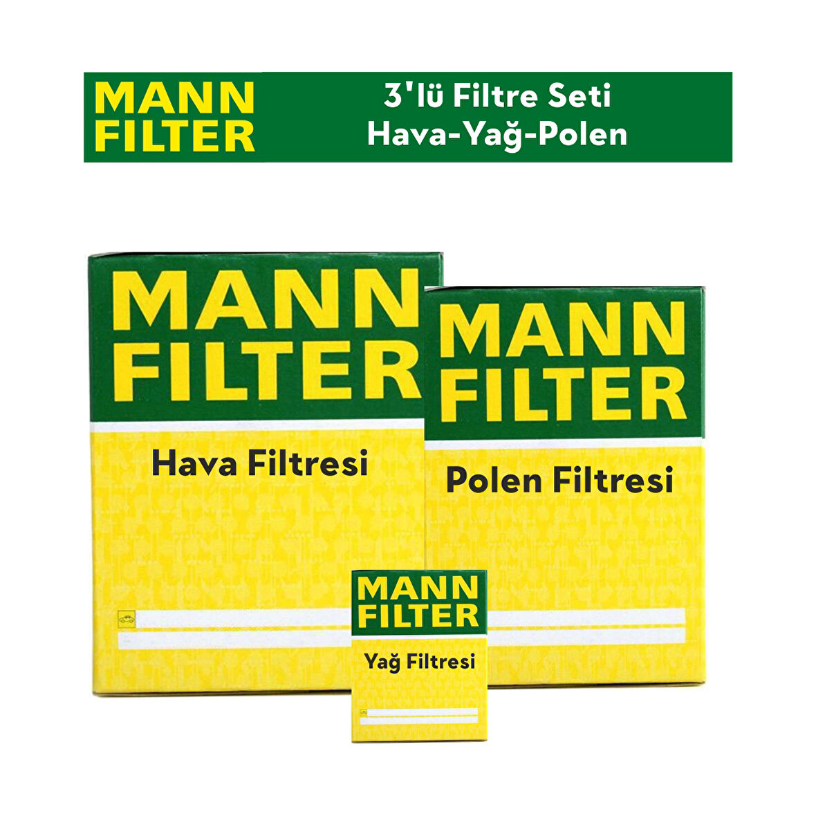 Peugeot Partner 1.6 HDİ Filtre Bakım Seti 3'Lü 2008-2011 MANN BS115426