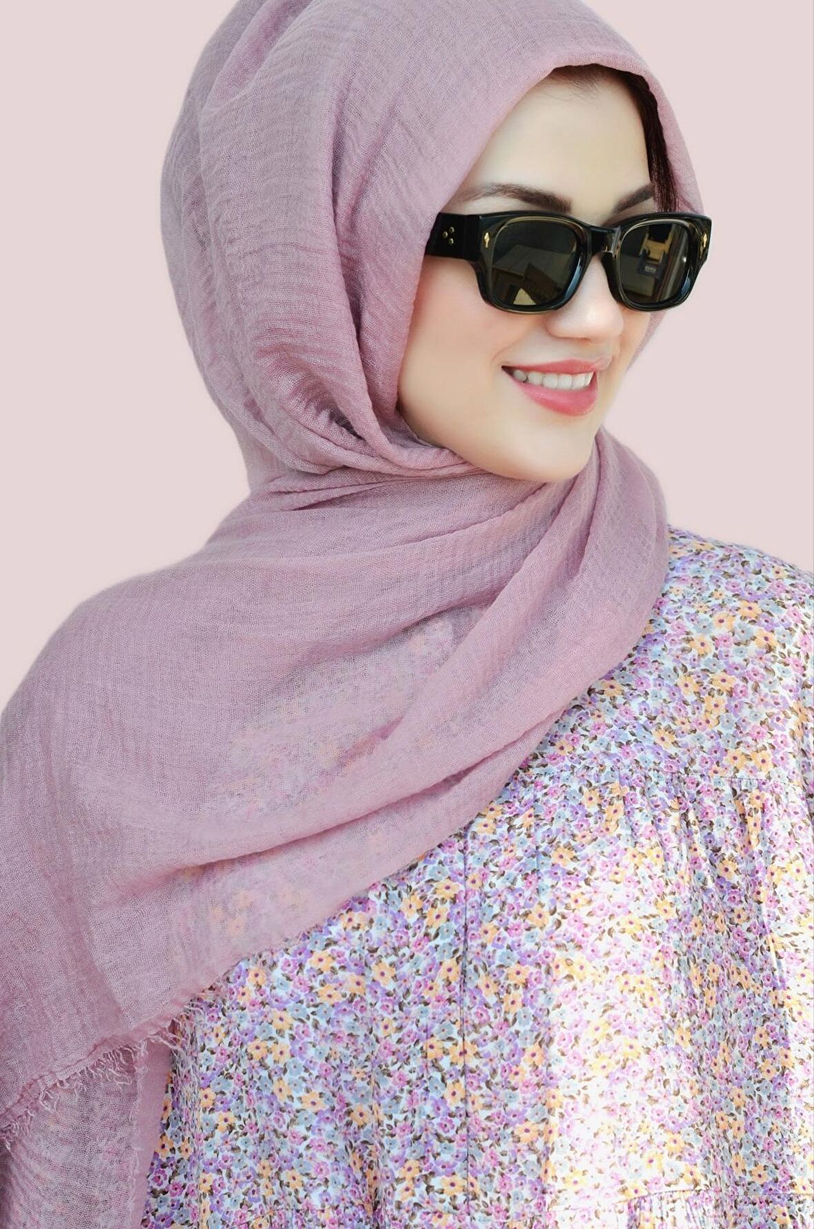 Koyu Pembe Bürümcük Şal Yumuşak Dokulu Günlük Kullanım