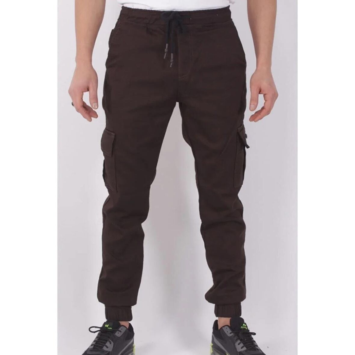 BLACK STEEL ERKEK BEL VE PAÇA LASTİKLİ YANLARI KARGO CEPLİ PANTOLON-16000