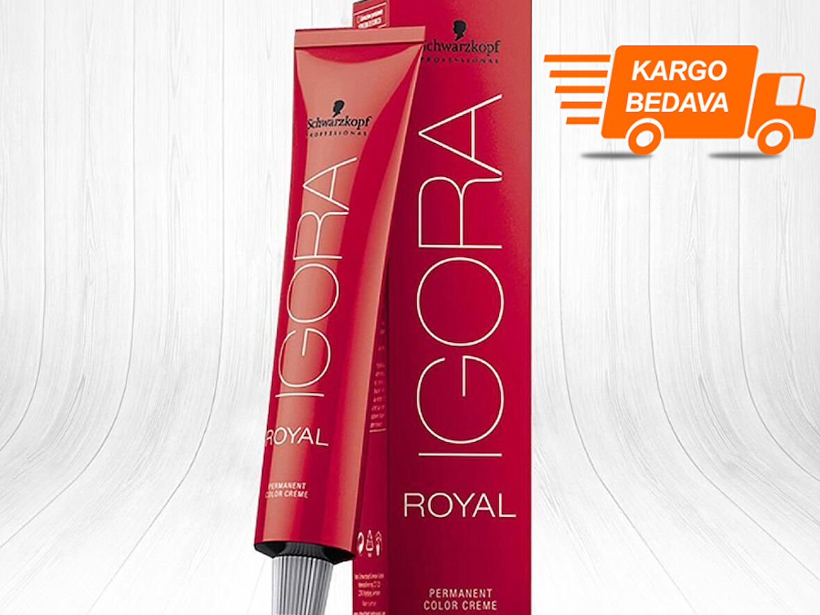 7 ADET Igora Royal 6-77 Koyu Kumral-Yoğun Bakır Saç Boyası