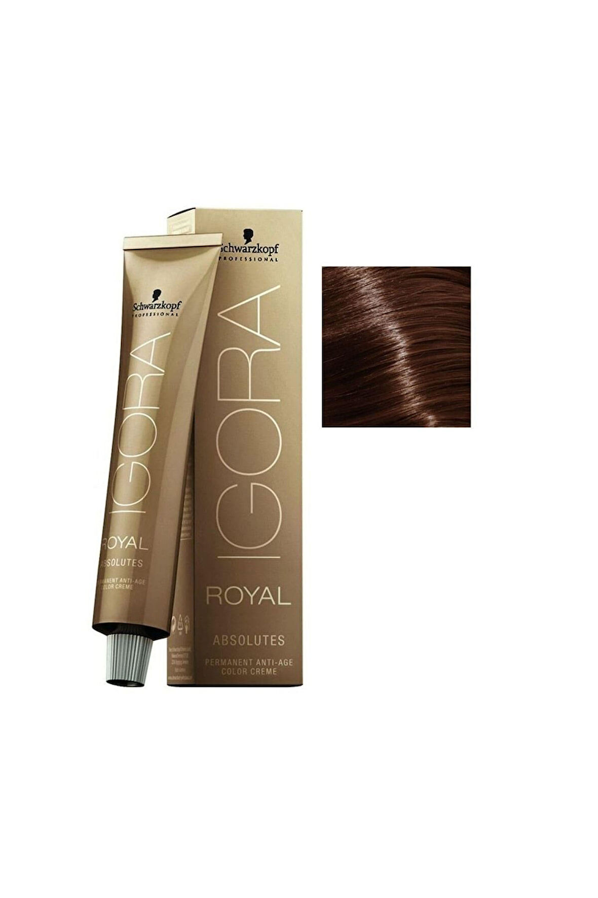 9 ADET Igora Royal Absolutes 6-60 Koyu Kumral Çikolata Doğal Saç Boyası