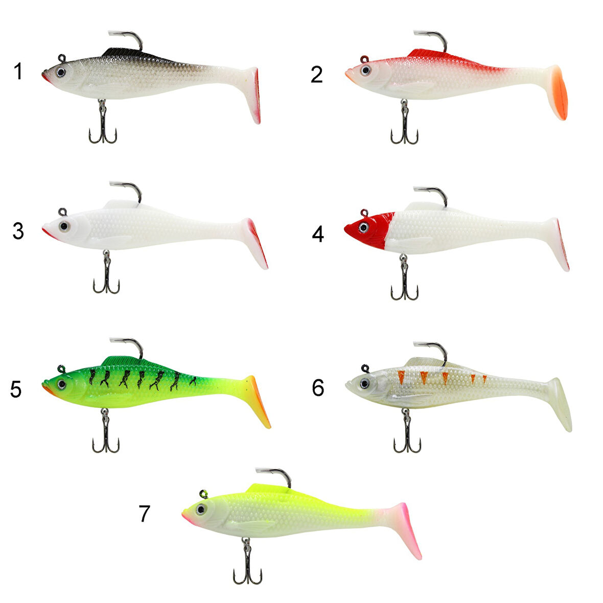 Captain 3567 Cracker Soft 10 CM 3' lü Paket Sahte Silikon Yem 02