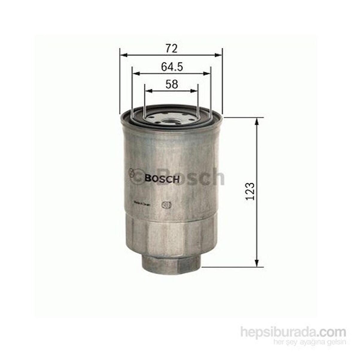 Bosch - Yakıt Filtresi Toyota Corolla Yarıs D4d 1457434440 İle Aynı - Bsc 0 986 Tf0 166
