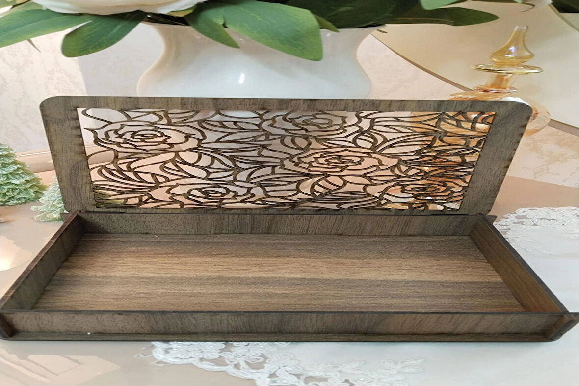 BSD DEKORATİF GÜL DESENLİ KUTU