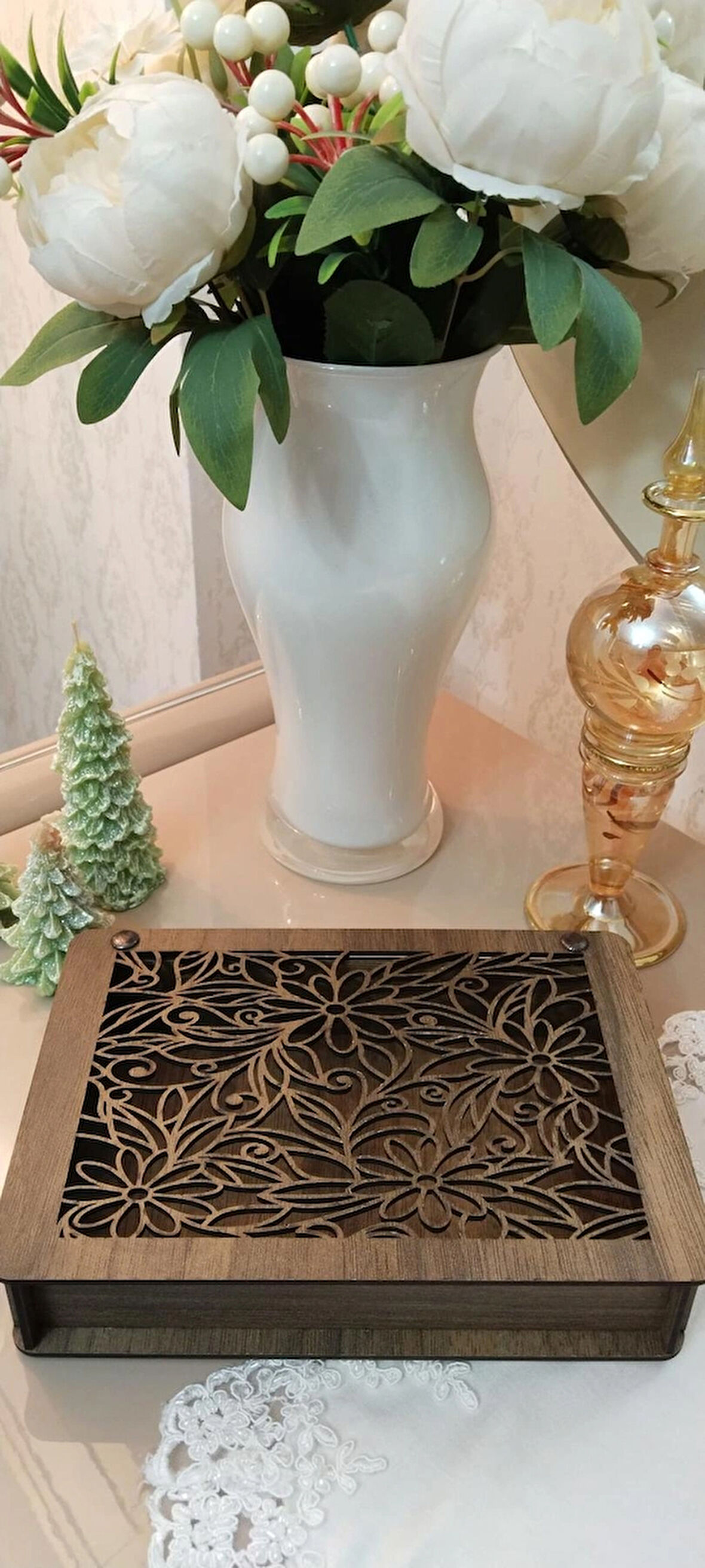 BSD Dekoratif Papatya Desenli Kutu