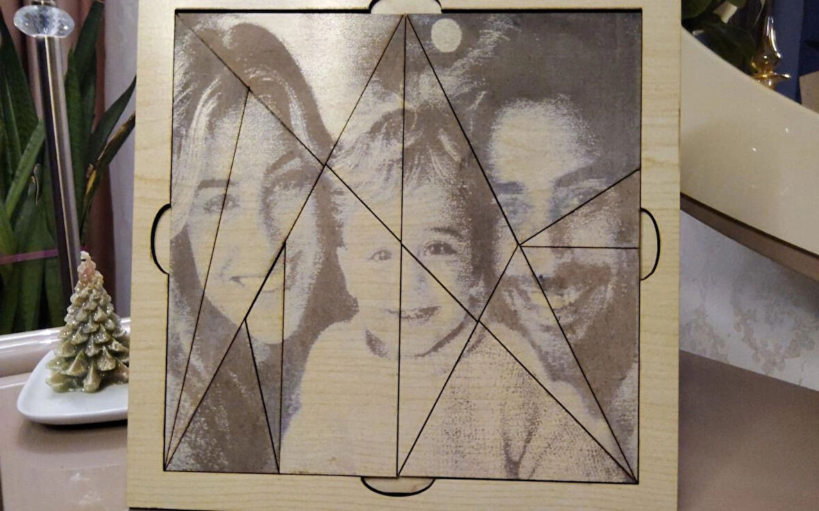 BSD Dekoratif Kişiye Özel Resimli Puzzle Çerçeve