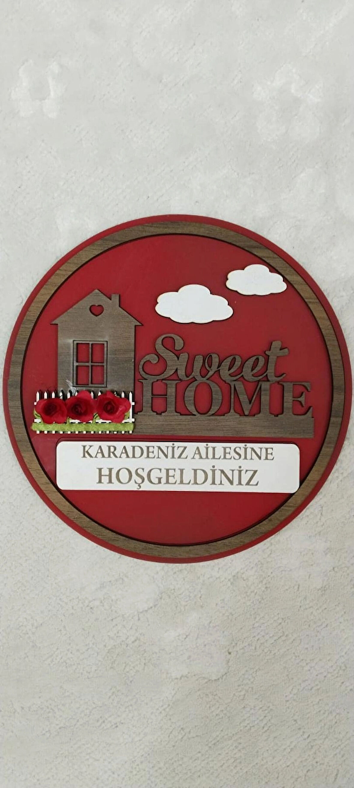BSD DEKORATİF EV FİGÜRLÜ KAPI SÜSÜ