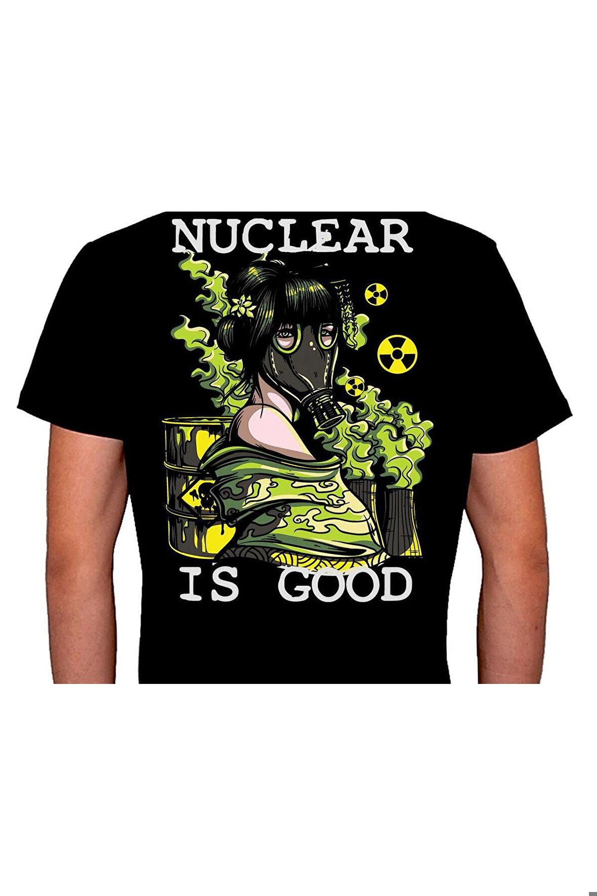 Nuclear Bomb Girl Nükleer Tehlikeli Danger Tişört Unisex T-shirt