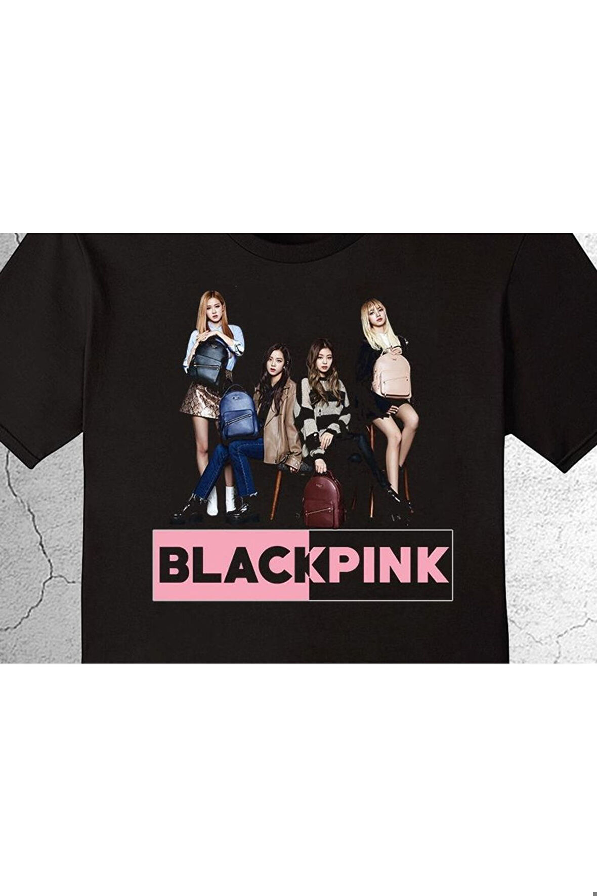 Black Pink Güney Kore K-pop Tişört Çocuk T-shirt