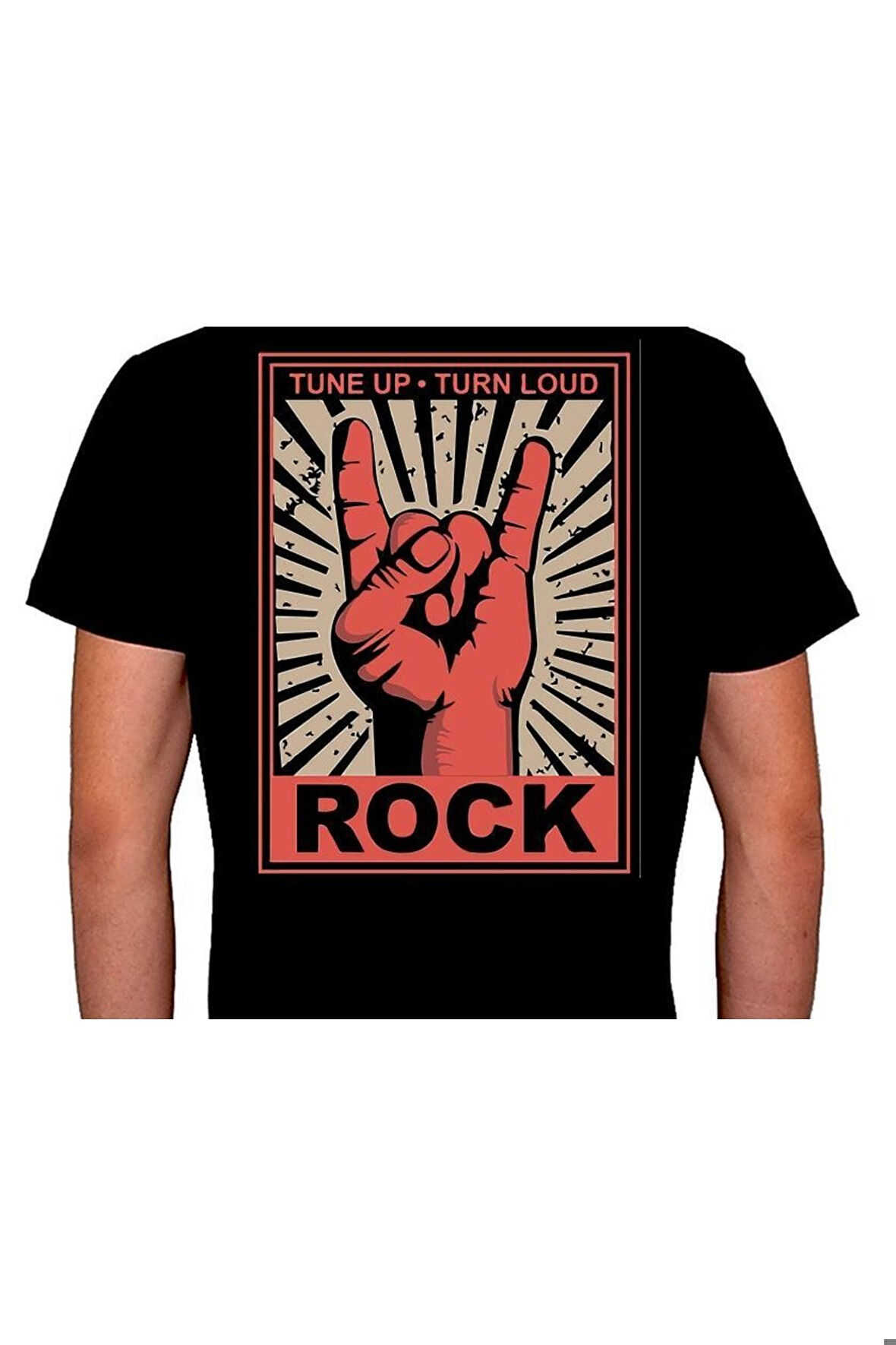 Rock'n Roll Rock Music Poster Tişört Unisex T-shirt