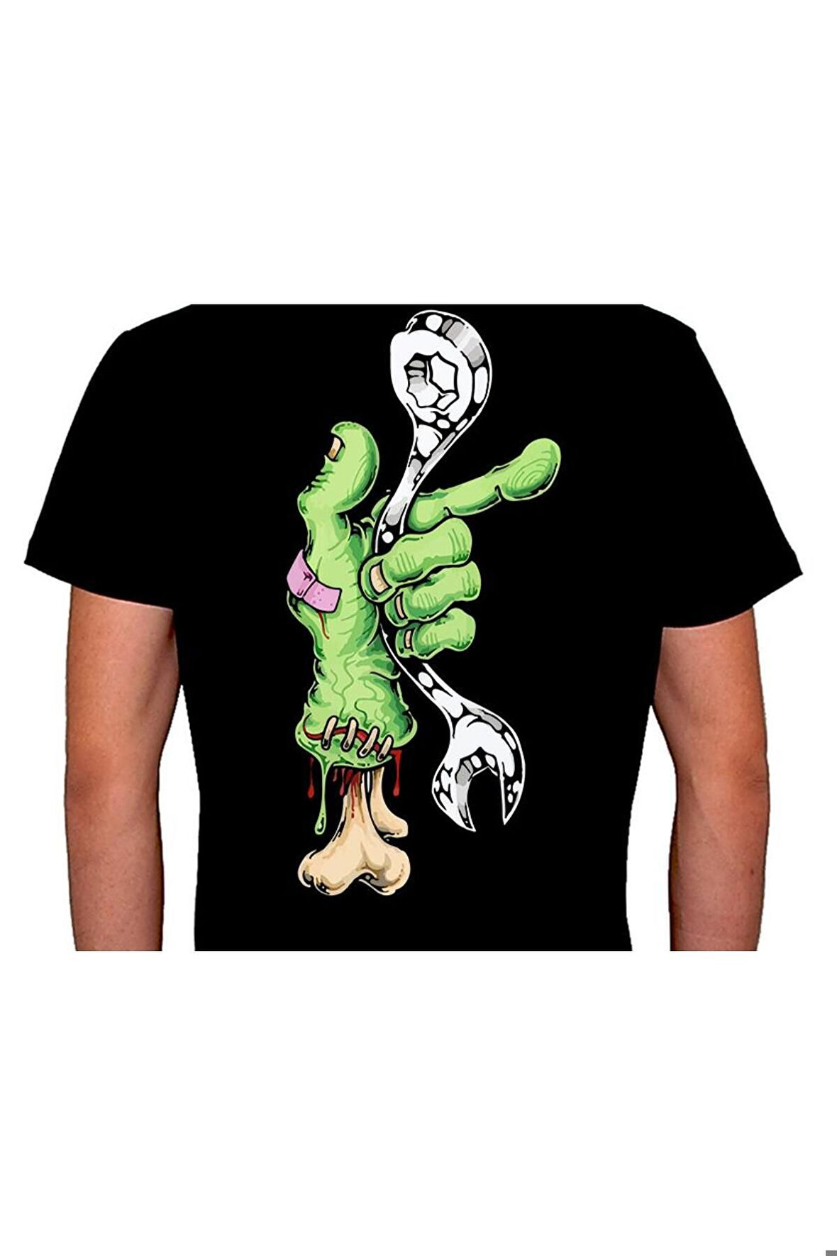 Zombie Engineer Bone Ingiliz Anahtarı Tişört Unisex T-shirt