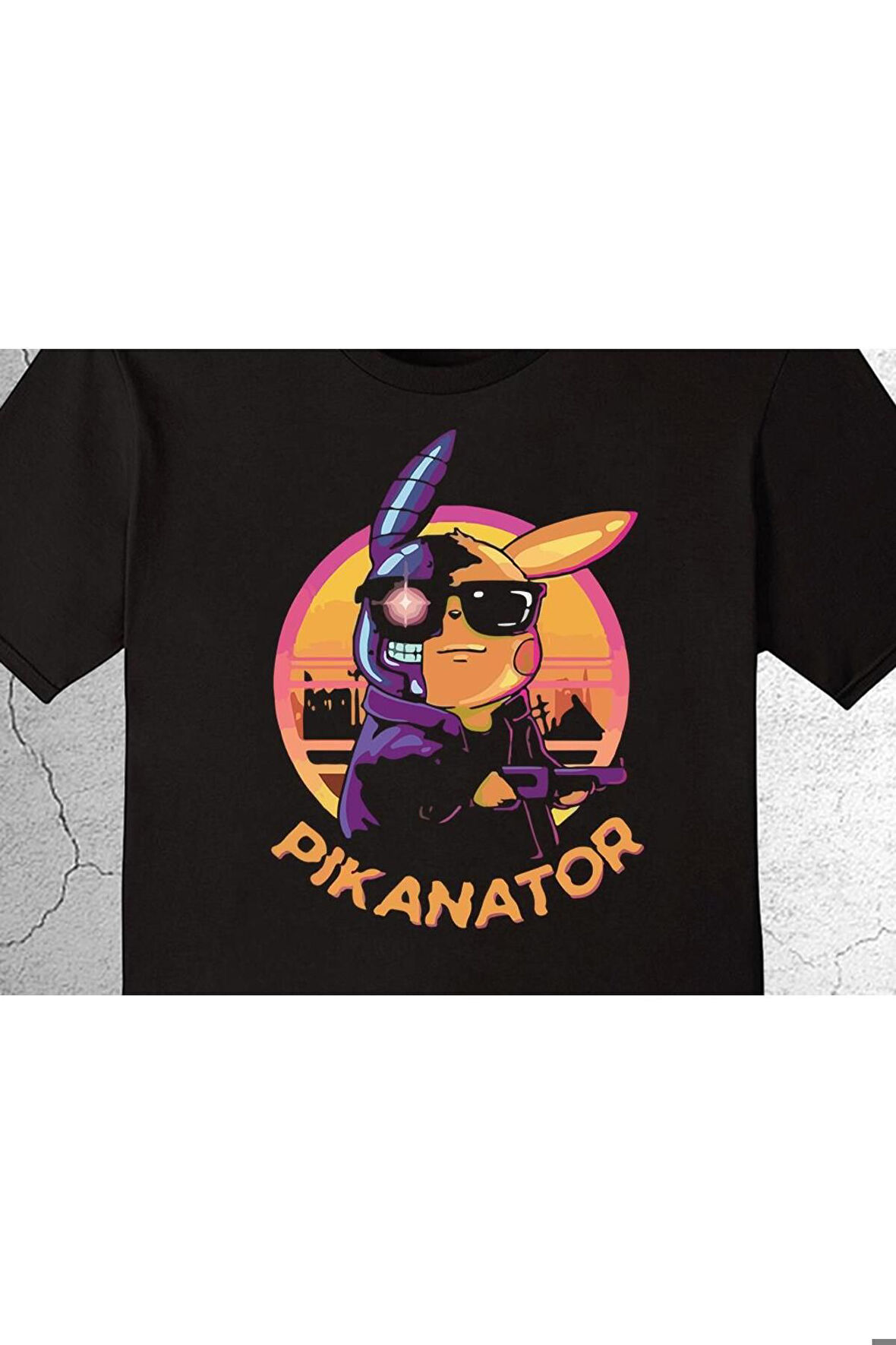 Pikanator Pikachu Retro Tişört Çocuk T-shirt